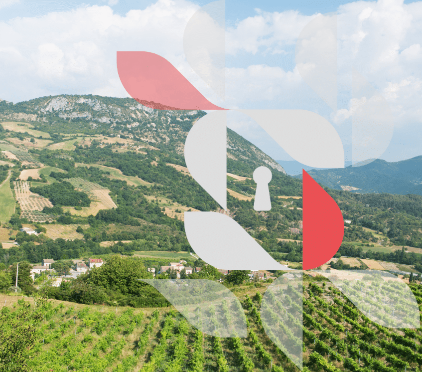 paysage montagnes et village